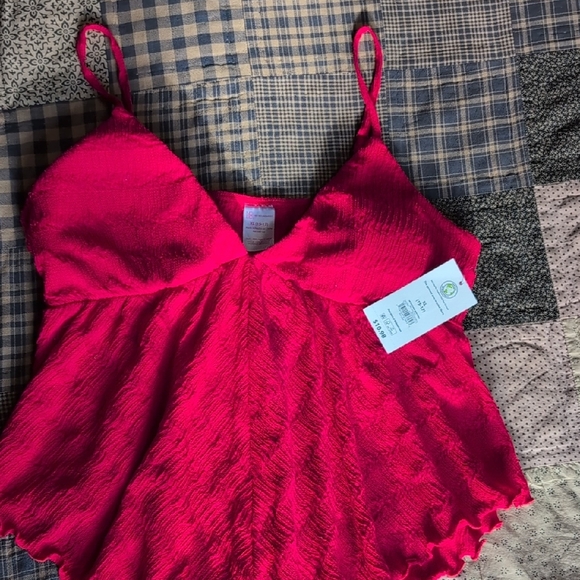 No Boundaries Tops - No Boundaries Vibrant Red Camisole